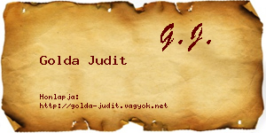 Golda Judit névjegykártya